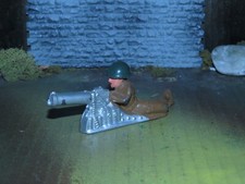 EXCELLENT/MINT BARCLAYLEAD TOY SOLDIER WW2 PRONE MACHINEGUNNER -1940