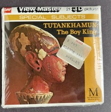 TUTANKHAMUN "The Boy King" View-Master "3 Reels Packet" Rare SEALED J75 GAF 3D