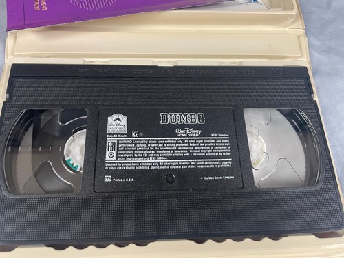 RARE Walt Disney Classic VHS DUMBO Clamshell Case - Picture 3 of 6