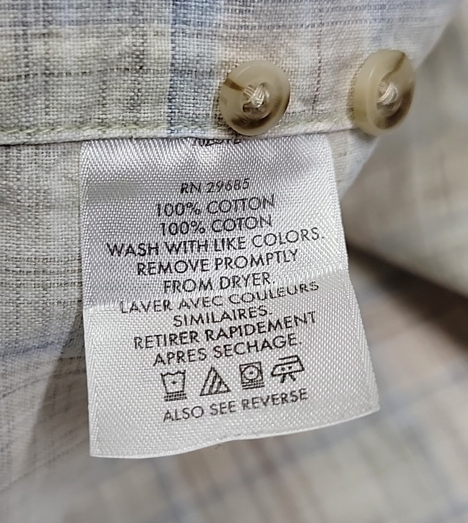 Vintage Pendleton Button-Up Western Chchered Gray… - image 6