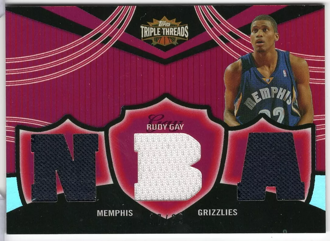 2006-07 Topps Triple Threads Rudy Gay #TTR-82 Grizzlies Jersey SN# /36