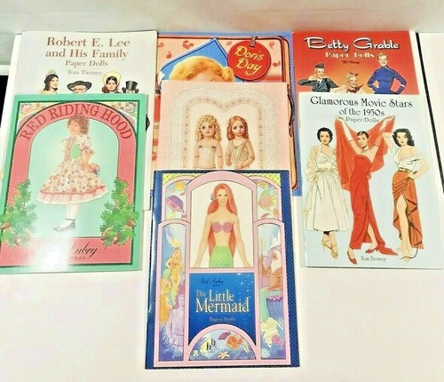 Tom Tierney Peck Aubrey Paper Doll Books Mixed Lot of 7 Uncut Unused - Bild 1 von 10