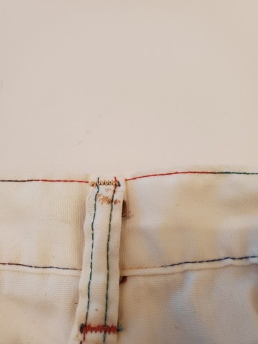 Vintage 1970s Wrangler Kids White Carpenter Jeans Girls 10 Regular B2 - Picture 10 of 12