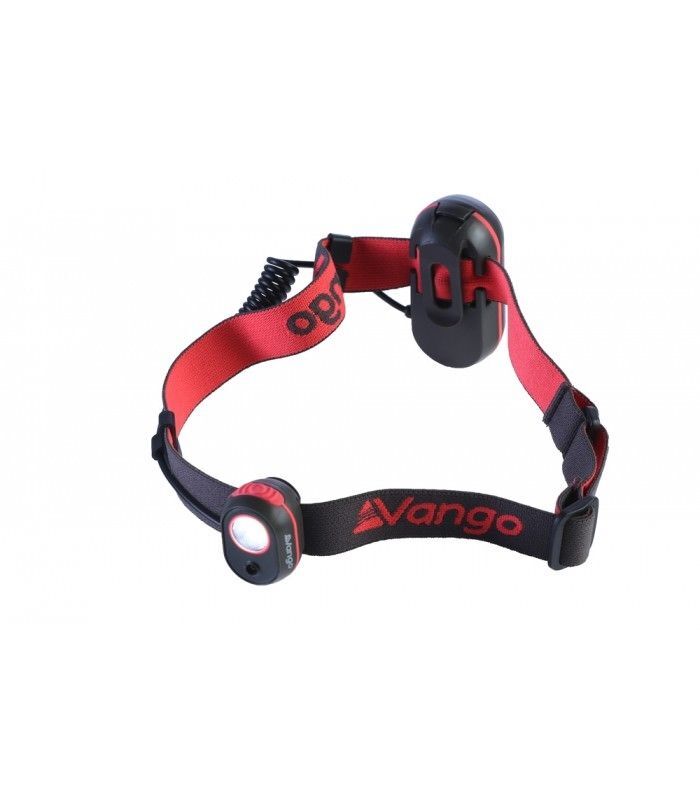 Vango Flux Head torch 120 Lumens 50 Meter Beam 45 Lumens 28m Beam Front Red L...