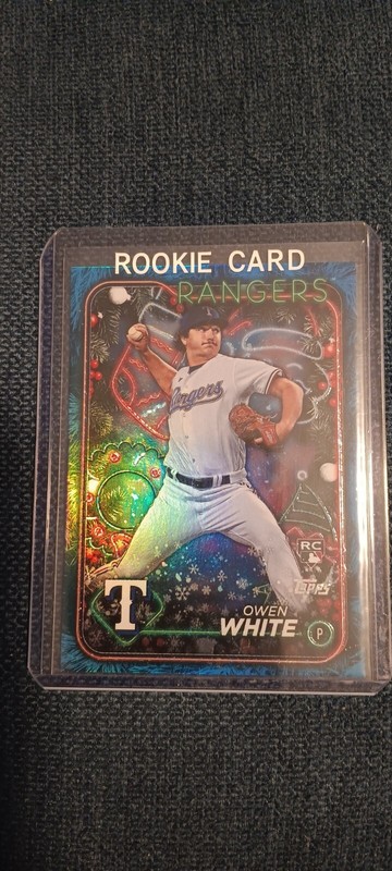 Owen White Rookie Card 2024 Topps Holiday Blue Foil #H143 ⚾️🔥⚾️🔥