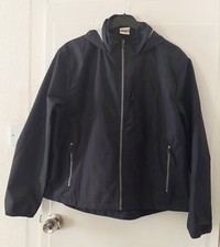 Avalance Women's Windbreaker Rain Jacket Light Weight Hooded Xl Black Excellent