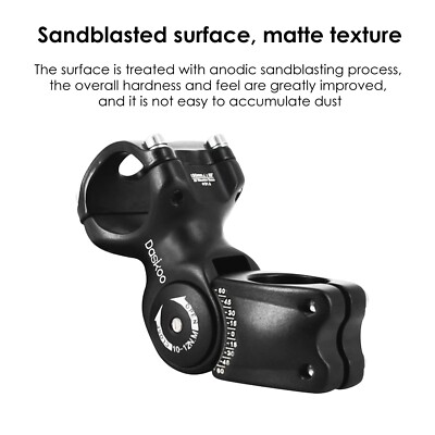 Vorbau Fahrrad Lenker Fahrrad-Vorbau Aus Stahl, 1 Zoll Schaft – Schwarz, 25,4 Mm Klemmung, Länge 112 Mm Lenkervorbau Verstellbar