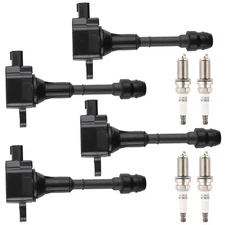 Ignition Coil & Iridium Spark Plug Set of 6 For Altima Sentra X-Trail 2002-2006