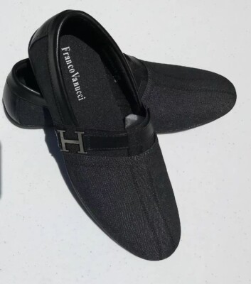 Franco Vanucci ROBERTO-15 Men's Slip On Driver Shoes Black Size 7.5