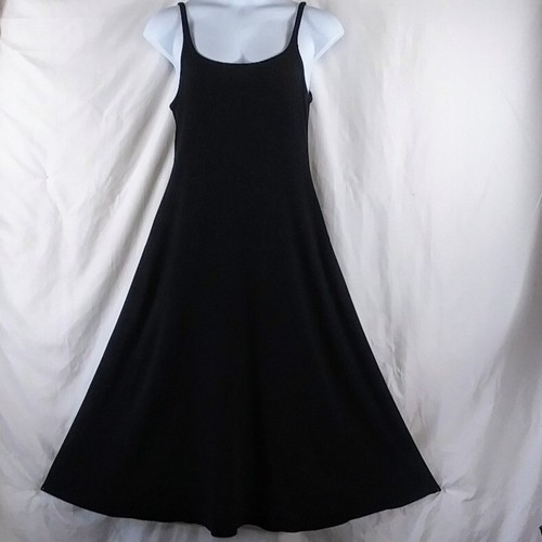 Old Navy Damen schwarzes ärmelloses Sommer Cocktail Midikleid Gr. XL