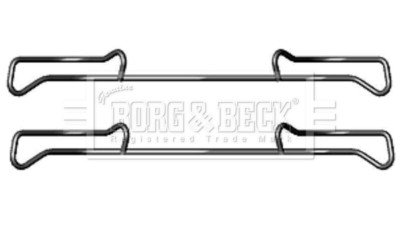 Borg & Beck Disc Brake Pads Accessory Kit Fitting BBK1219 - 5 YEAR WARRANTY
