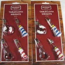 8 Pc. Set  Assorted Nautical  Tablecloth Weights Secure Tablecloth From Breezes