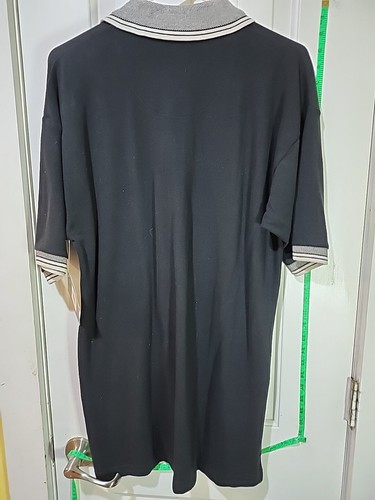 Horizon By California Apparel Golf Polo Shirt Mens Size Medium Black And Grey - Picture 4 of 4