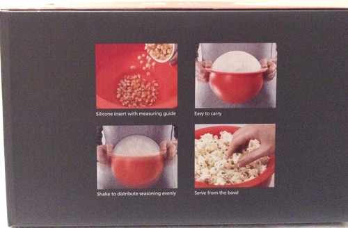 Joseph Joseph Microwave Popcorn Maker Kernel Filtering Lid Orange M Cuisine - Picture 3 of 5
