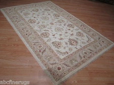 4x6 Afghan-Refugee Vegetable-Dye Allover-Pattern Handmade Oriental Rug 580945