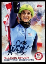Allison Baver #6 signed autograph auto 2014 Topps U.S. Winter Olympic Card