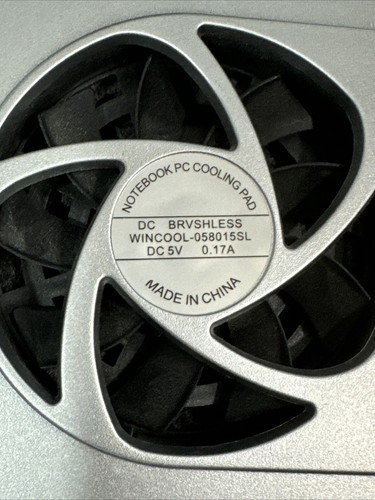 Laptop Notebook PC Cooling Pad 12 x 9.5" - 2 Fans Brushless - Picture 2 of 7