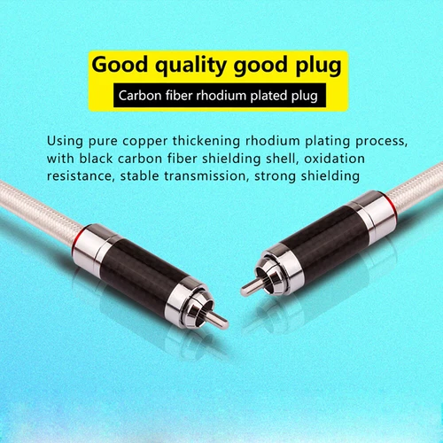 Hifi Digital Coaxial Audio Video Rca Cable RCA to RCA Male Subwoofer Audio Cable - Picture 4 of 6