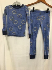 New Carter's Lion 2 pc Pajama Set Long sleeve Snug Boys Toddler Blue allover