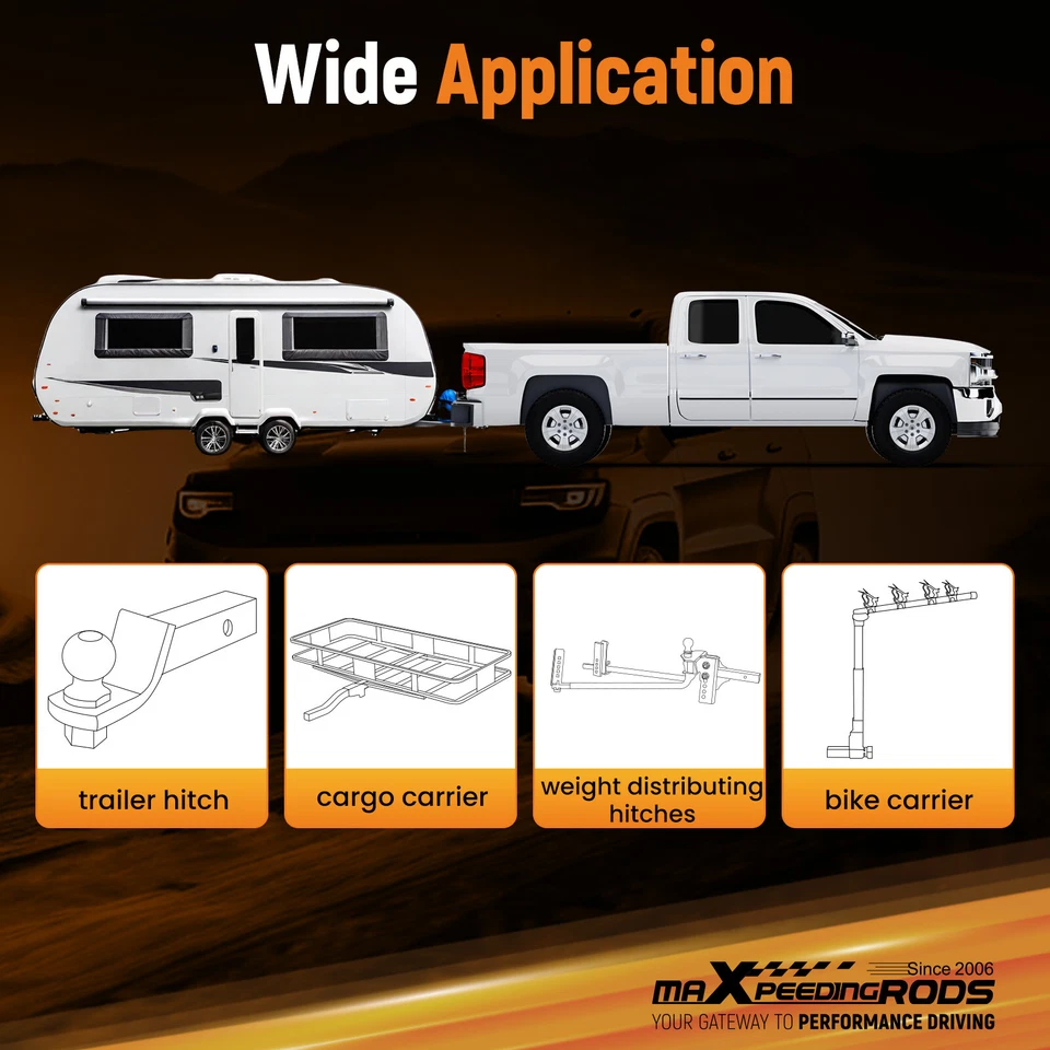 Enganche de remolque de 2" para Dodge Dakota 2005-2010 para Mitsubishi Raider 2006-2009 Foto 3 de 4
