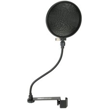 Talent PF-1 Clamp-On Microphone Pop Filter 6" dia.