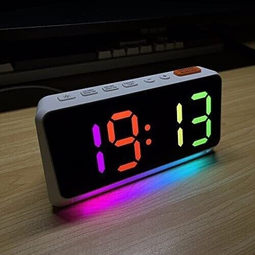 RGB Super Loud Alarm Clock for Bedroom Heavy Sleepers Adults | Dynamic RGB Co... - Picture 8 of 13