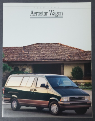 1992 Ford Aerostar Wagon Van XL XLT Eddie Bauer Dealership Sales