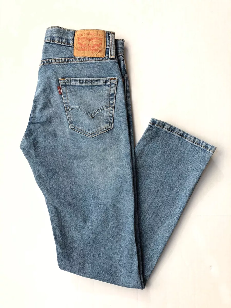 Levis 511 Slim Fit Jeans Tag Size 30 x 32 Act 30 x 31 Blue Stone Stretch Denim