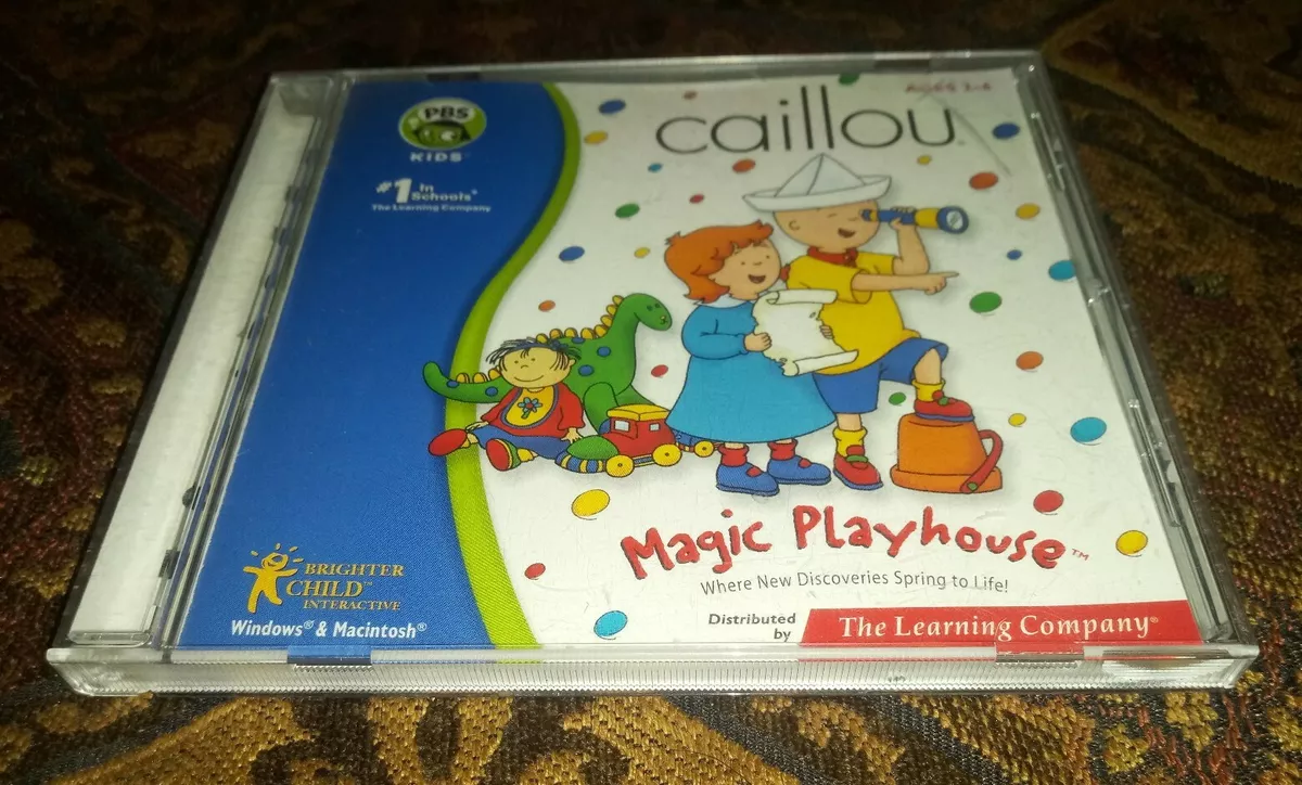 Caillou MAGIC PLAYHOUSE - Children Ages 2-6 Educational PC Game - BRAND NEW  772040813437