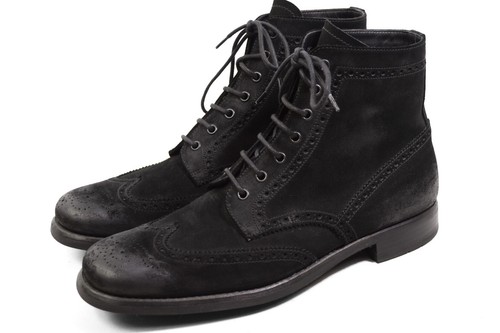 PRADA Combat monolith Chelsea boots UK9.5/US10.5 berluti shoes carmina Authentic - Picture 3 of 11