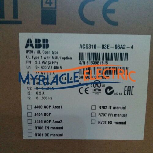 ACS310-03E-06A2-4 ABB Frequency Converter Spot Goods Fast Shipping