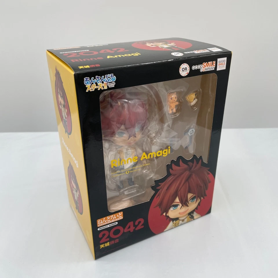 Nendoroid Ensemble Stars Music Rinne Amagi Action Figure #2042 Orange Rouge  - Image 3 of 4