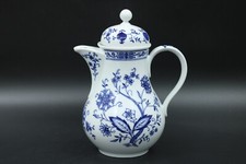 Seltmann Weiden Zwiebelmuster Kaffeekanne Kanne weiß / blau Porzellan H 23,5 cm