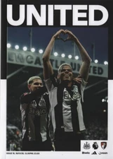 Newcastle United V AFC Bournemouth 2024/25 Premier League Match Day Programme