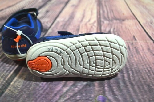 SCARPE DA GINNASTICA NUOVE LITTLE BOYS STRIDE RITE KYLIN GANCIO E ANELLO DA MARINA TAGLIA 4, 5, 5 - Foto 4 di 4