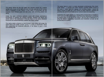 2018 Rolls-Royce Cullinan rare book brochure press kit magazine NO
