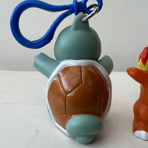 Vintage Pokemon Charmander Squirtle Keyring Figure Bundle 1998 Nintendo Applause - Picture 5 of 9