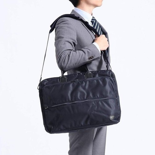 Yoshida Bag Porter 655-08294 Time 2WAY OVERNIGHT BRIEFCASE (L) Business Bag NEW - 第 2/7 張圖片