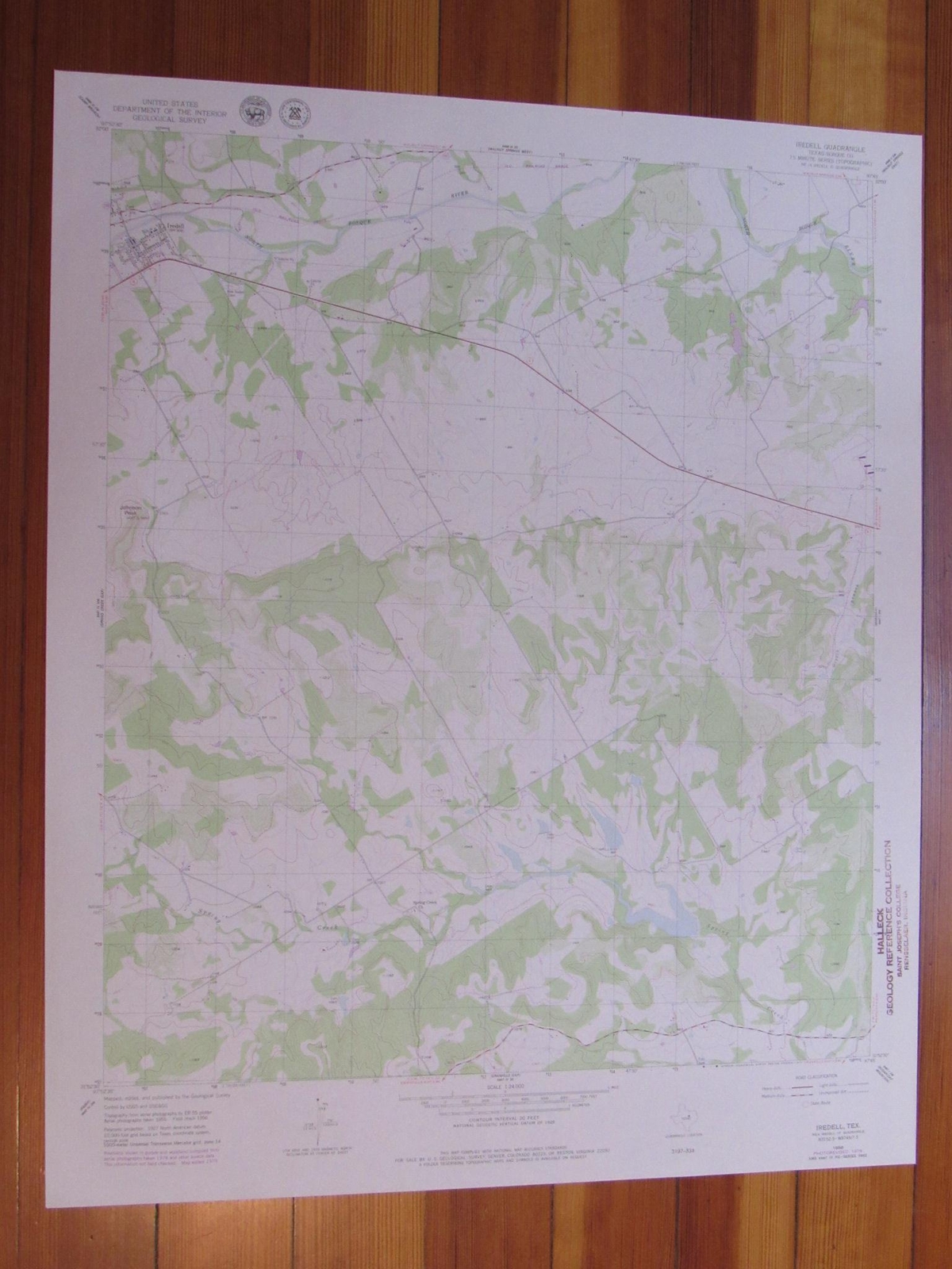 Iredell Texas 1979 Original Vintage USGS Topo Map eBay