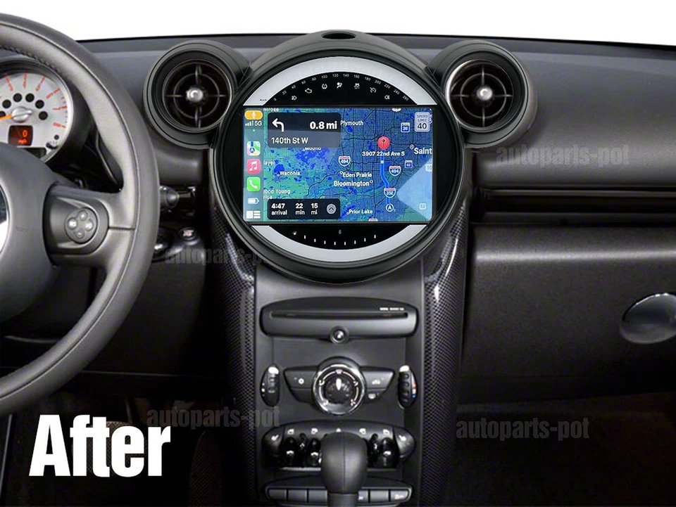 Radio navegación GPS para BMW Mini Cooper Countryman 2011 2012-2016 Paceman Android 13 Foto 3 de 4