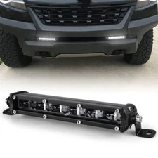 7inch Slim LED Light Bar Single Row 6D Spot Flood Offroad Truck SUV Driving FOG