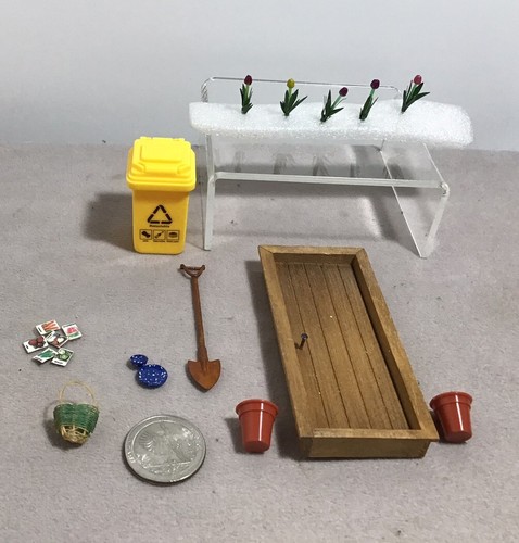 halber Maßstab Puppenhaus Miniaturen 1:24 Konvolut