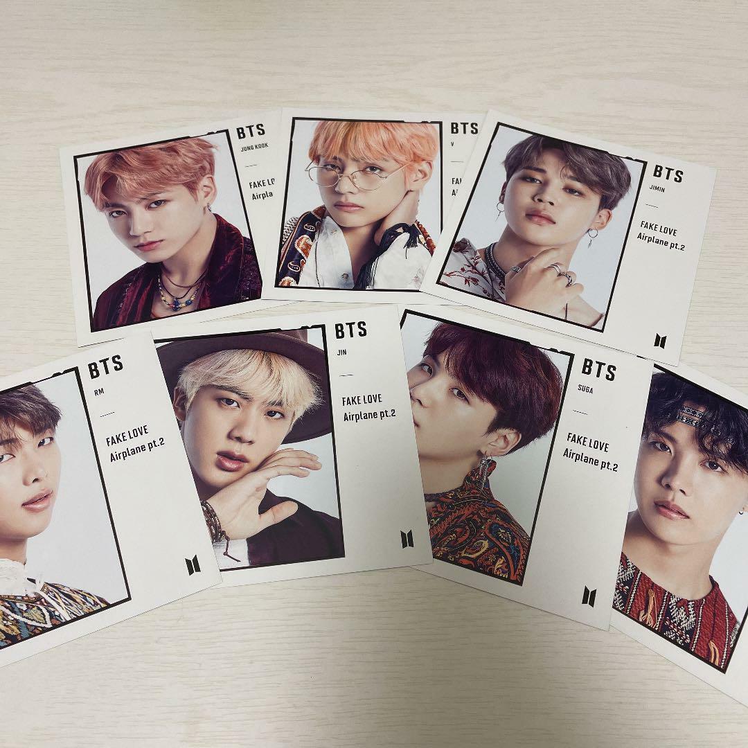 BTS Fake Love Airplane pt.2 Changing Jacket Photocard 5 CD 2 DVD