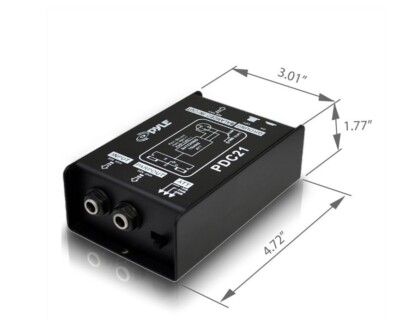 Premium Direct Injection Audio Box Passive DI Unit Hum Eliminator w/ Input New
