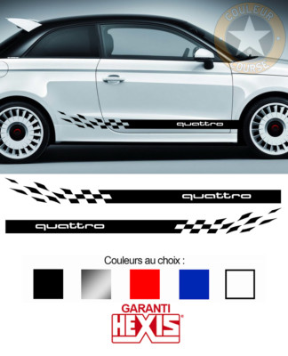 2 X SEITENSTREIFEN FÜR AUDI A1 QUATTRO SPORT AUFKLEBER STICKER BD424-10*