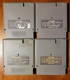 NES Nintendo Game Lot 4 Target Renegade, Iron Sword, Battle Chess, Dragon Power 