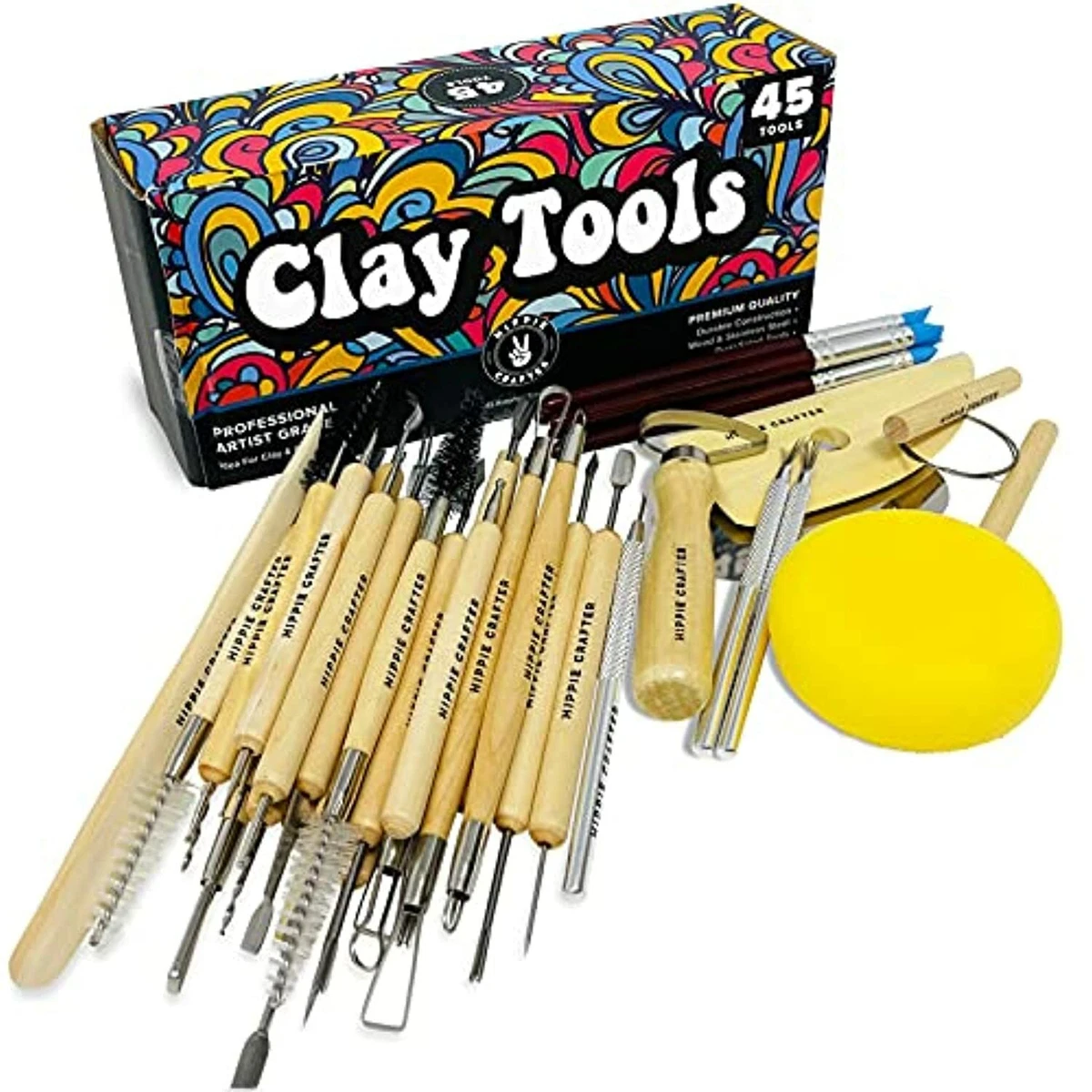 Pottery Tools and Polymer Clay Tools Set for Modeling Sculpting Carving Tool  Kit