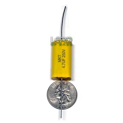 2pcs 4.7uF 250V Metallized Polyester Film Capacitor 5% Audio