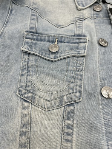 True Religion Jeans Denin Jacket Light Wash New With Tags Jeans - Picture 6 of 18