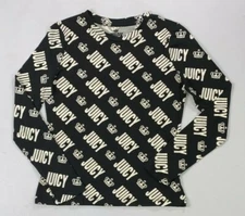 Junior's Crown Juicy Couture Shorter Length Long Sleeve Tighter Fit Shirt NEW